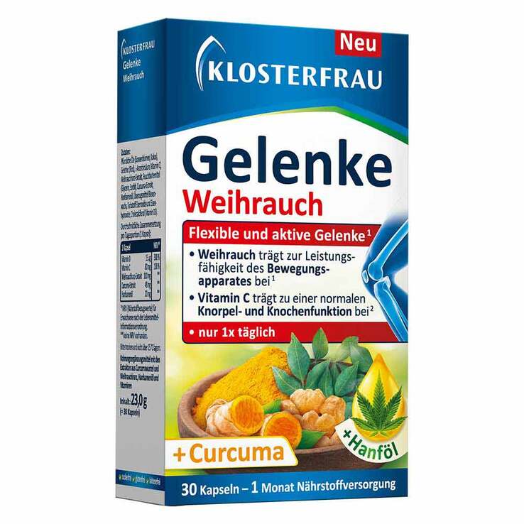 Klosterfrau Gelenke Weihrauch Weichkapseln, 30 St