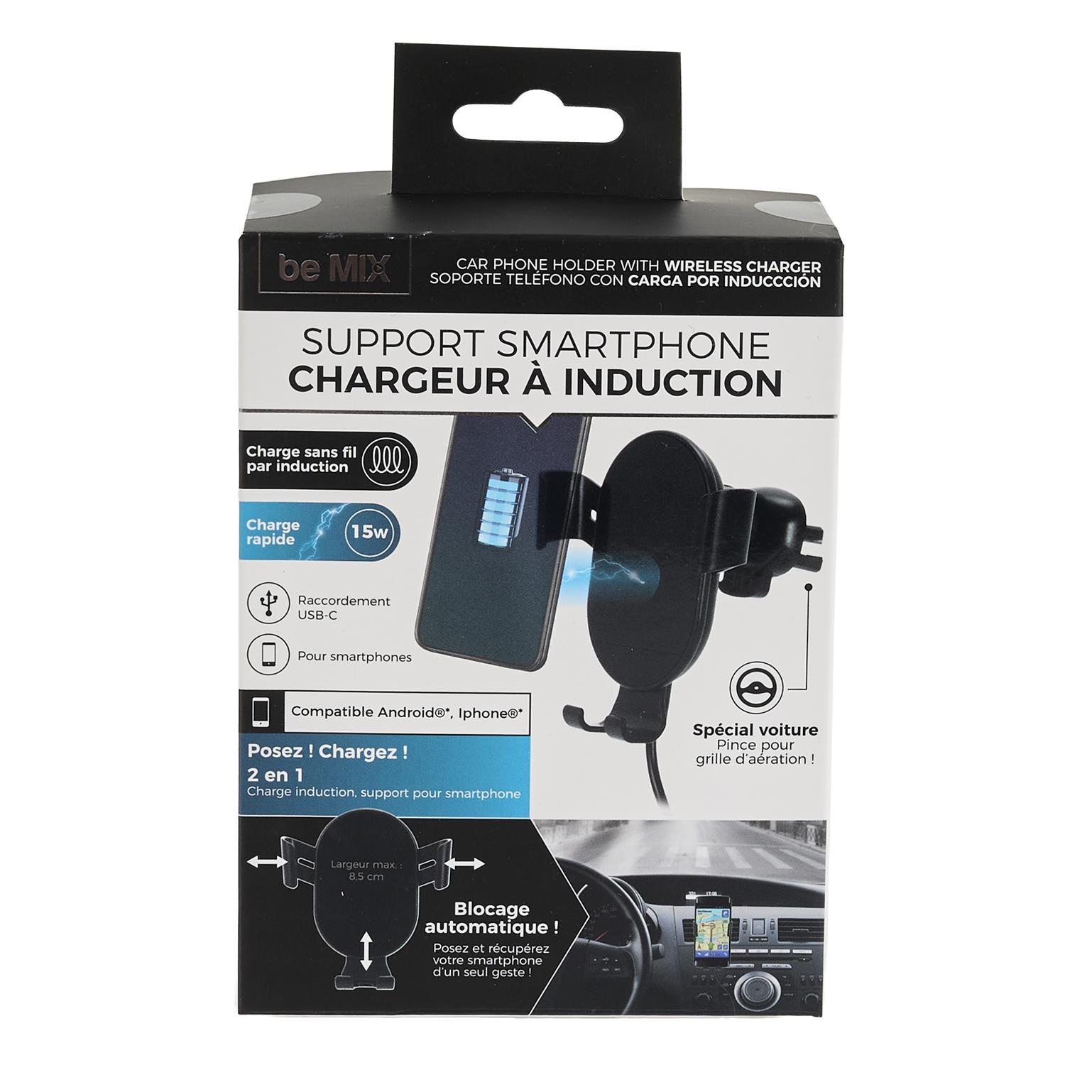 SUPPORT TELEPHONE CHARGEUR INDUCTION