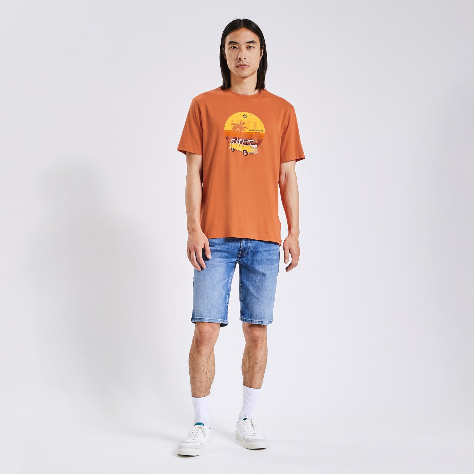 Tee-shirt licence Volkswagen imprimé Orange