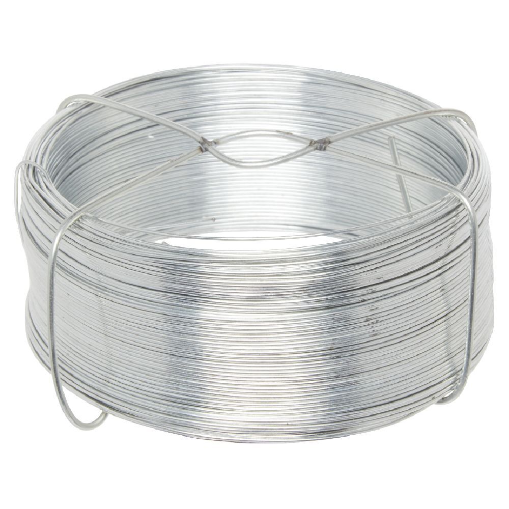 Fil métallique acier gris 75 m