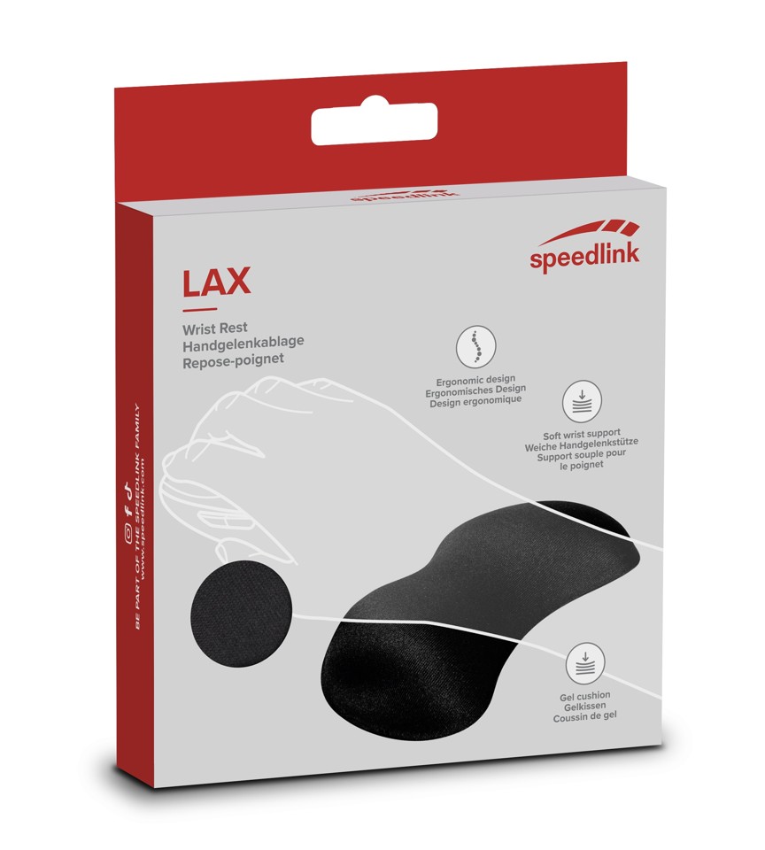 Speedlink - LAX Gel Håndledsstøtte, sort