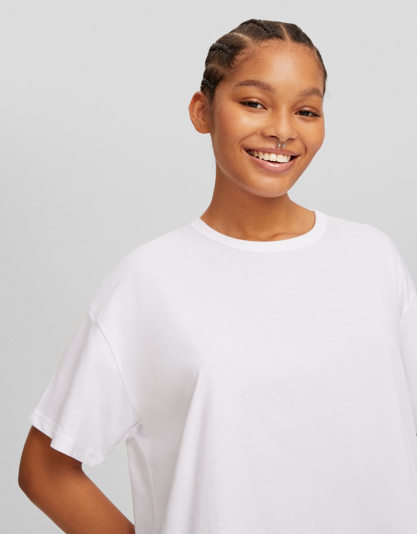 Camiseta de manga curta oversized