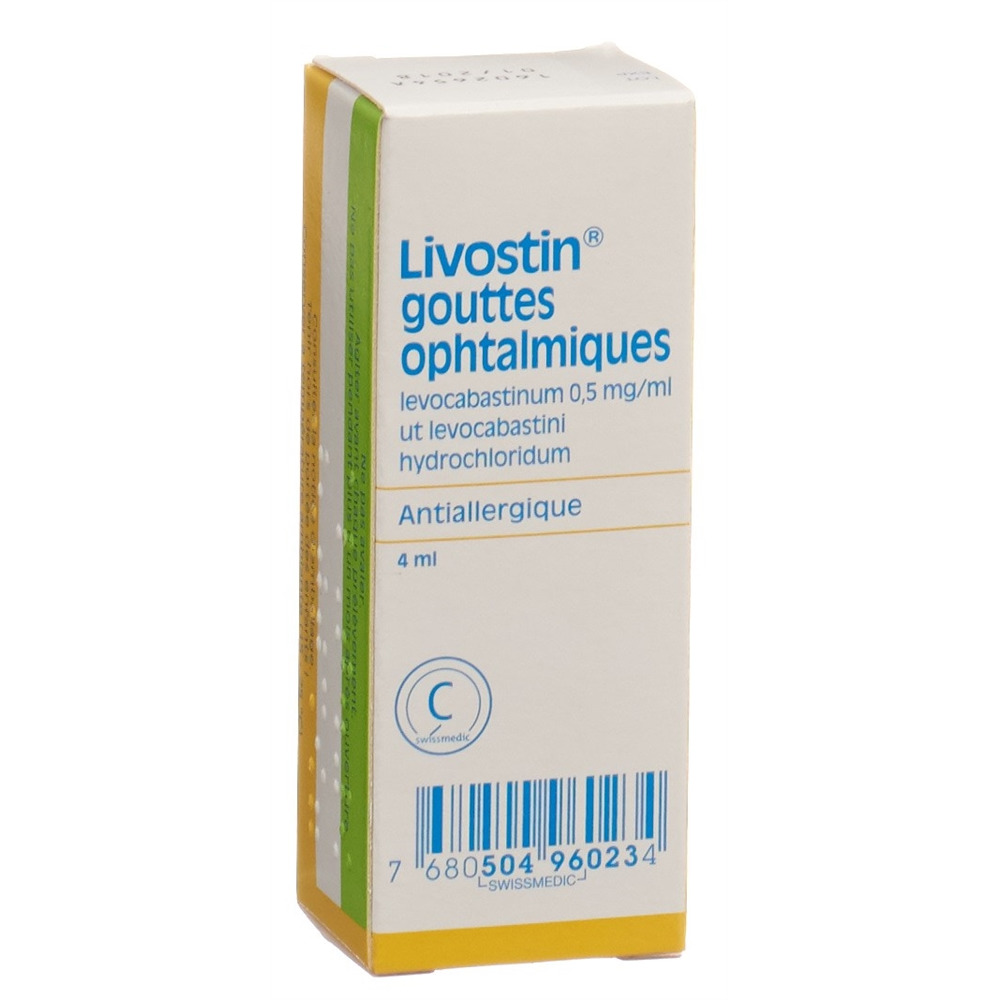 LIVOSTIN Gtt Opht 0.5 mg/ml Fl 4 ml<br>4 ml, Flasche, Augentropfensuspension