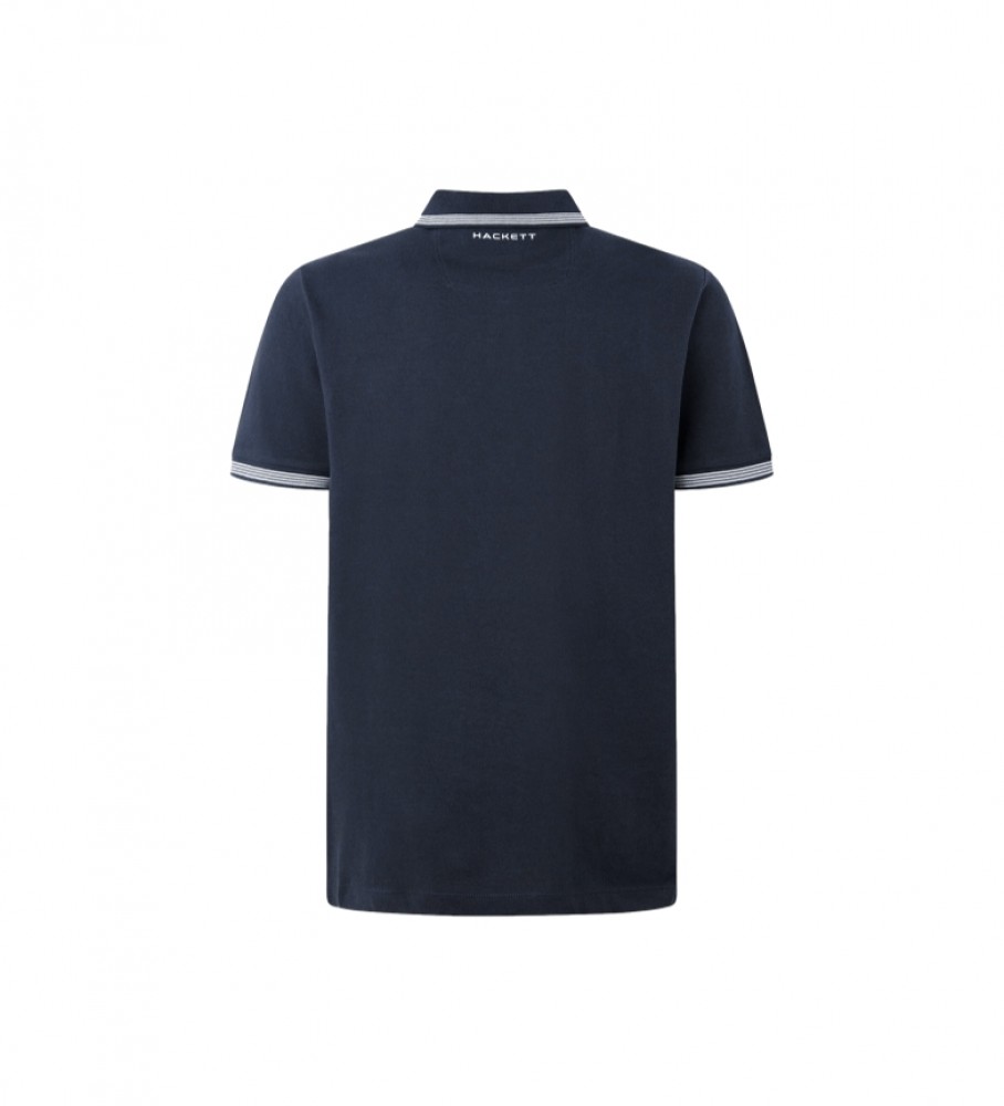 Hackett Polo Amr com detalhes em azul marinho