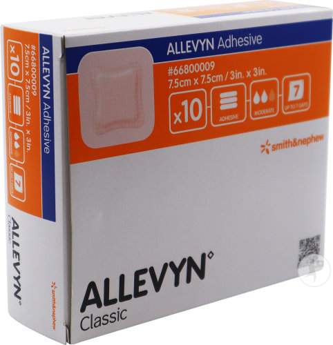 Allevyn Pansement Hydrocellulaire Adhésif 7,5x7,5cm Pièces 10