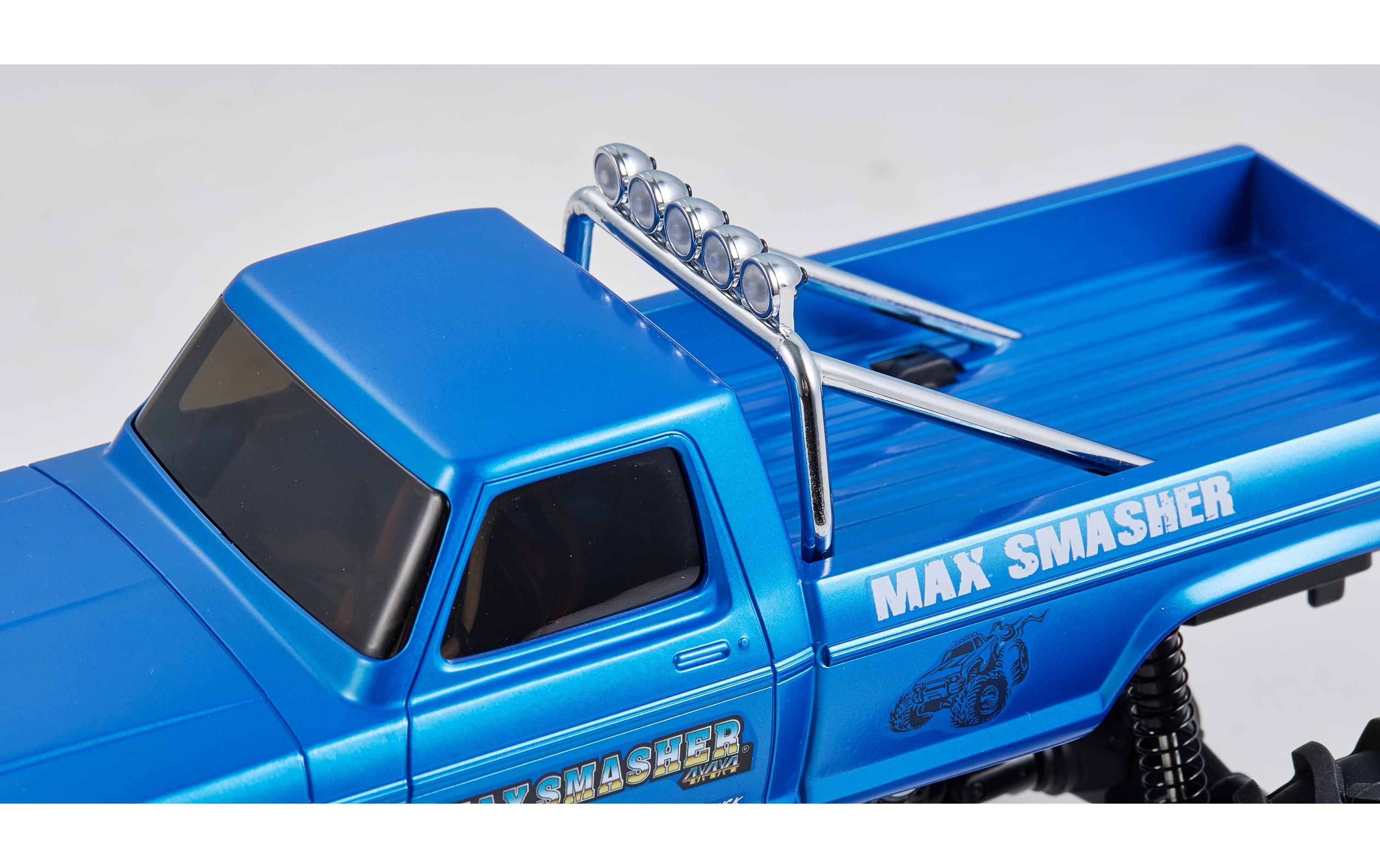 Monster Truck FCX24 Max Smasher 4x4, Blau RTR, 1:24<br>Micro Monstertruck mit 2-Gang Getriebe und Portalachsen