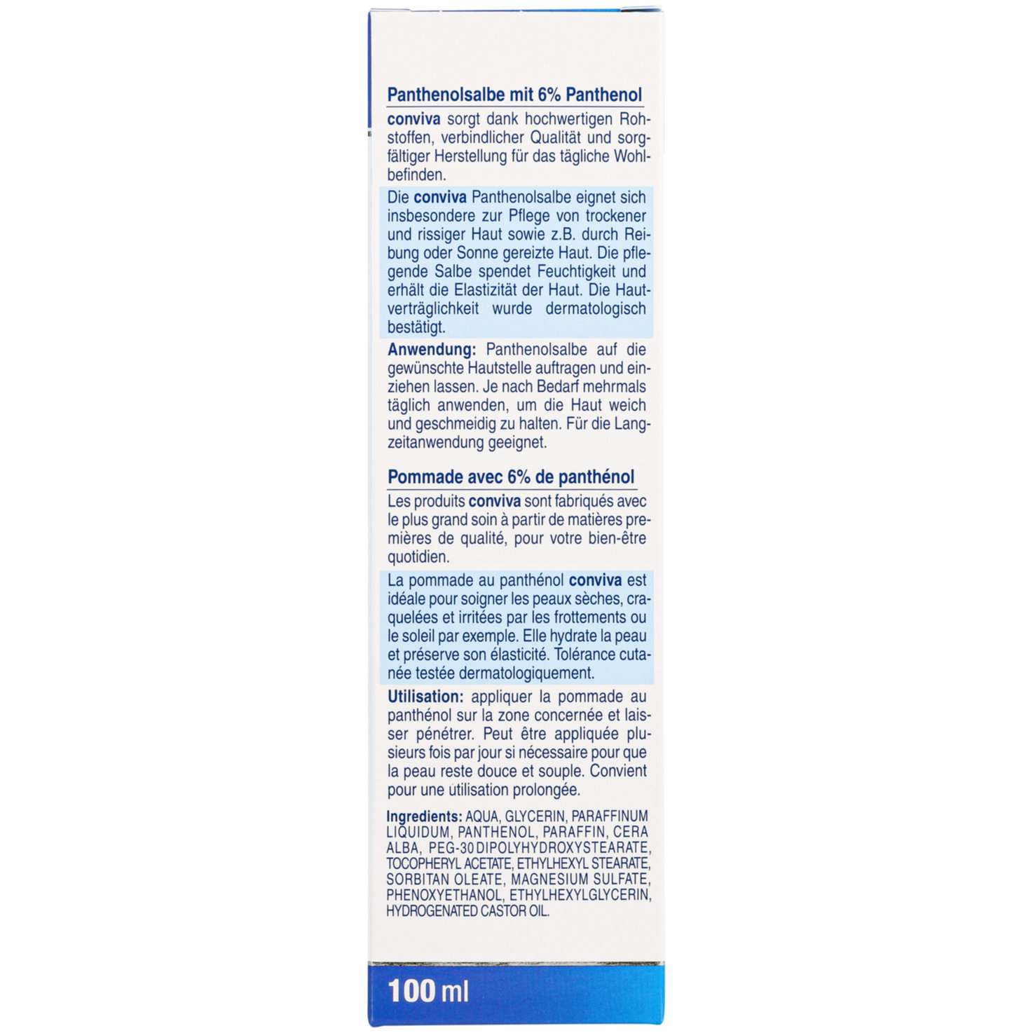 conviva Panthenolsalbe, 100Ml