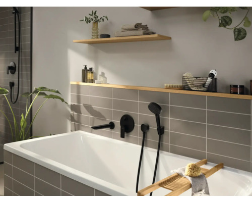 hansgrohe REBRIS E badkraan, mat zwart, 72468670