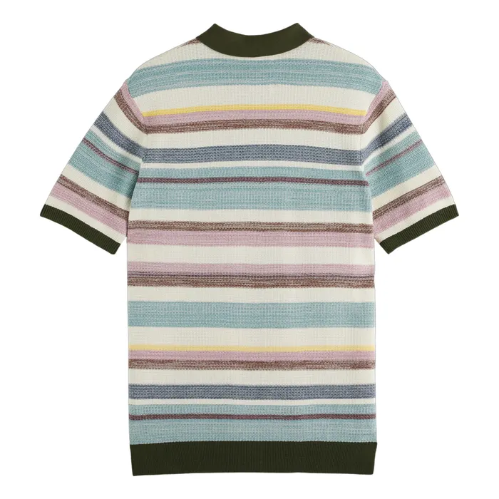 Scotch & Soda Structure Knitted Polo Heren