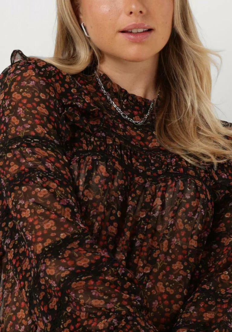 NEO NOIR zwarte neo noir blouse harmon garden blouse