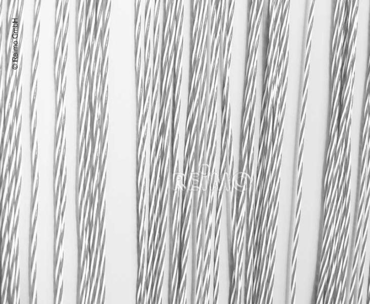 Türvorhang STRING 100% PVC, 60x190cm, weiß/grau