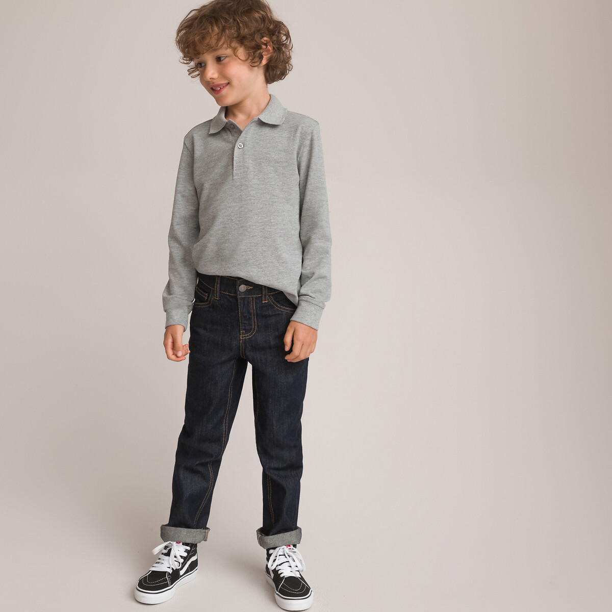 COLEÇÃO LA REDOUTE<br>Conjunto de 2 camisas polo de manga comprida