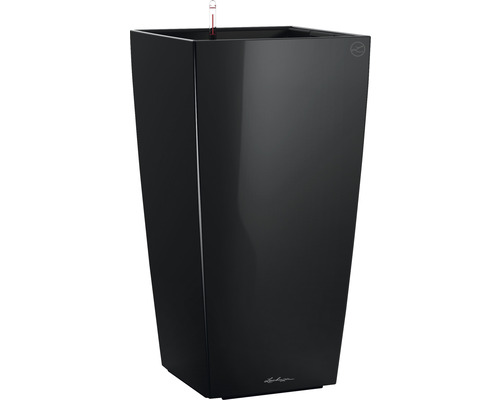 Lechuza Cubico 22 plantenbak complete set H 41 cm zwart
