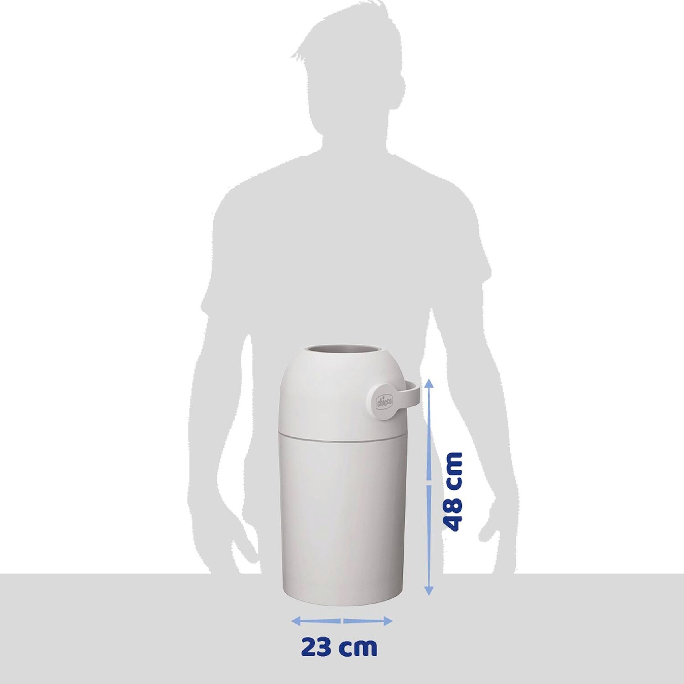 Chicco Windeleimer Odour Off grey