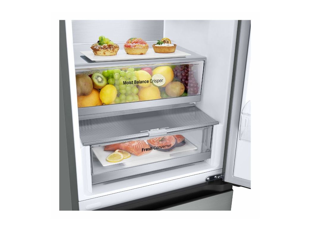 FRIGORÍFICO COMBINADO LG GBV5150DPY SILVER D 344L