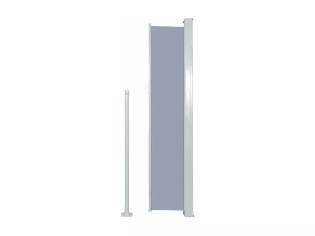 Auvent latéral rétractable de patio 160x300 cm Gris