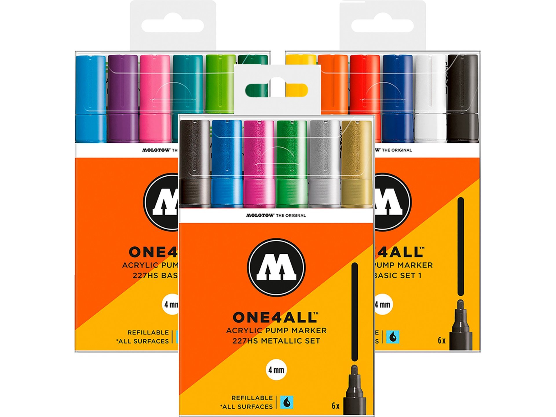 Molotow Lackmarker One4all 227HS, 6er-Set