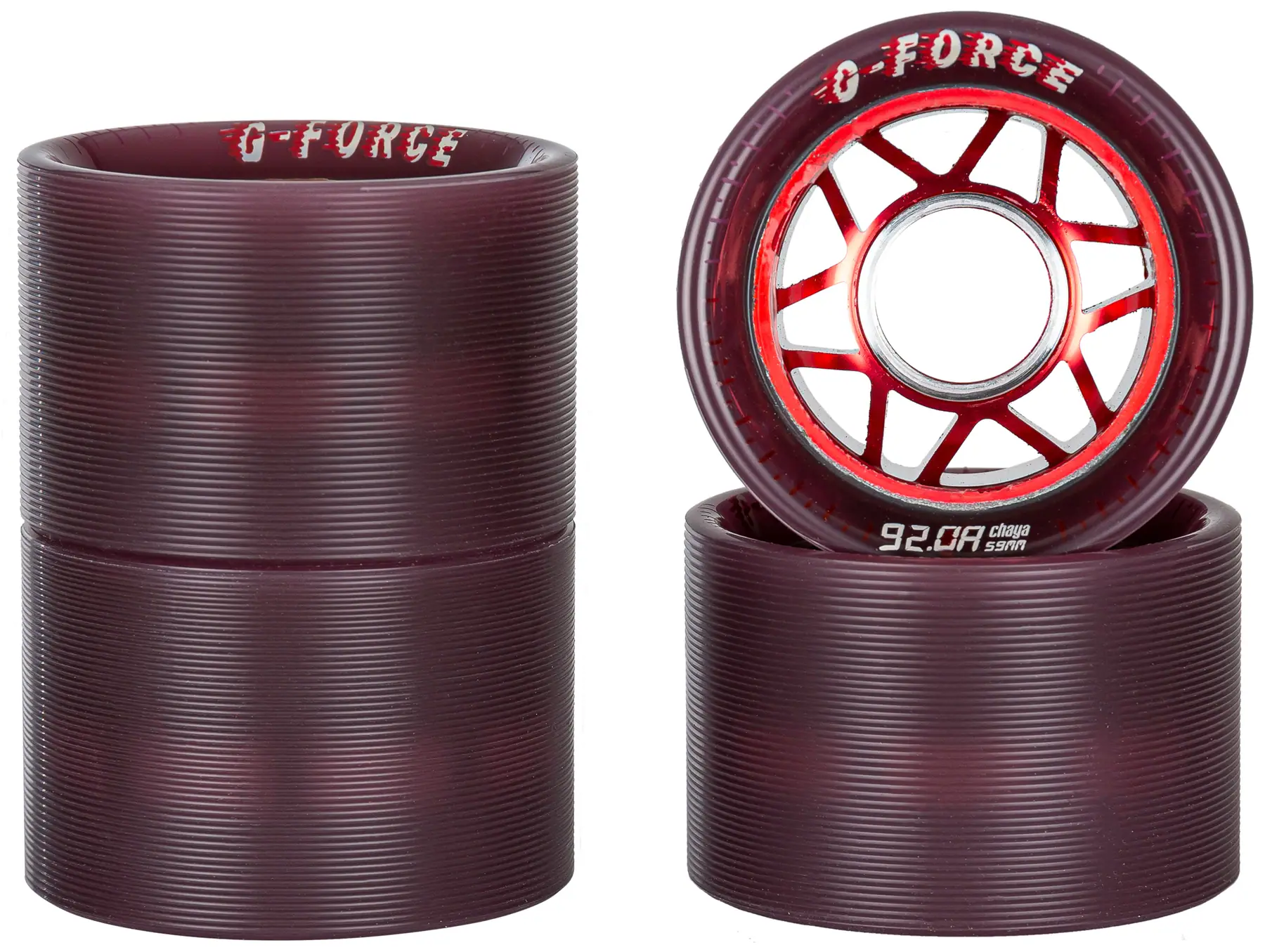 Chaya G-Force Alloy Roller Derby Wheels 4-Pak - Hjul Side-By-Side