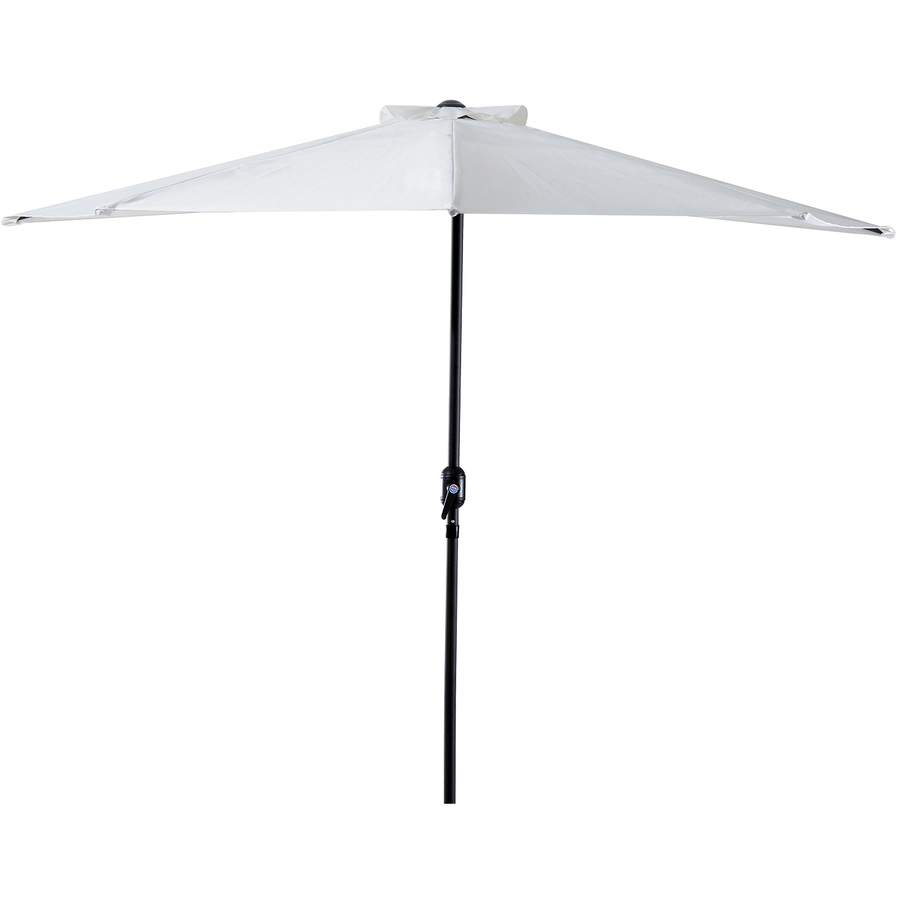 Outsunny Sonnenschirm mit Handkurbel cremeweiß