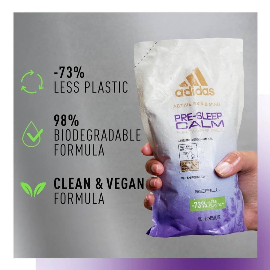 Adidas Active Skin & Mind Pre Sleep Calm Shower Gel Refill 400ml