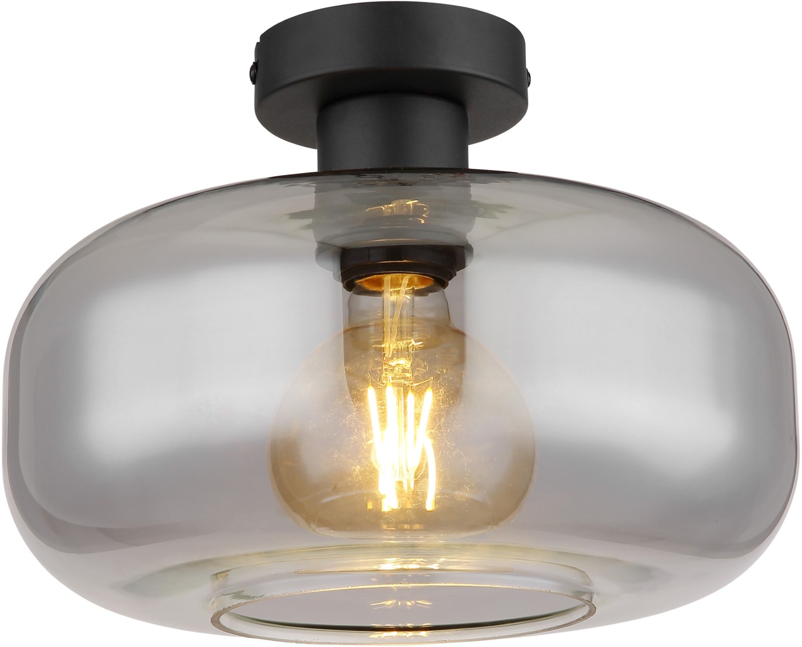 Deckenlampe - schwarz matt - 28 cm Ø