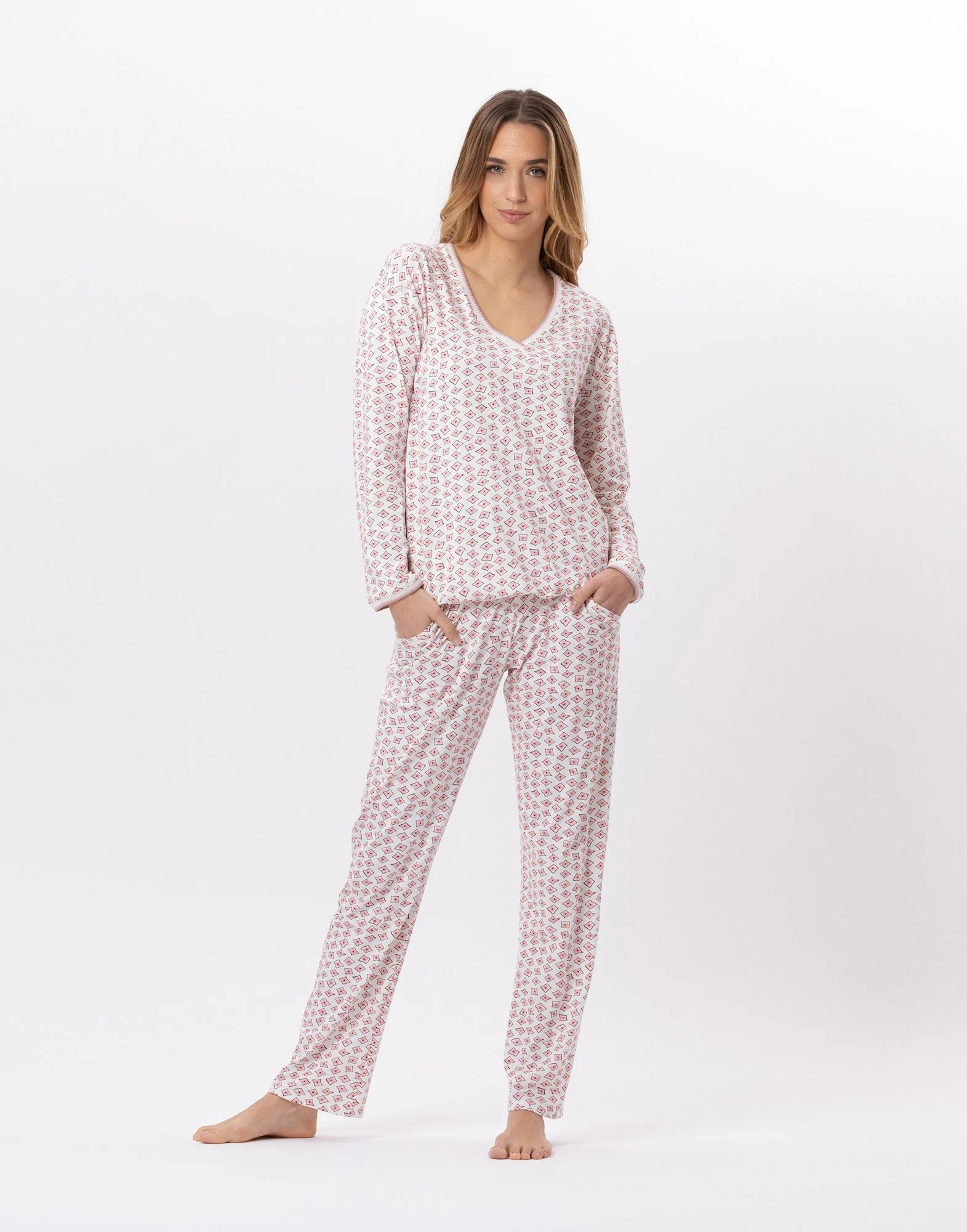 AURORE 802 - Pyjama en jersey | Multicolore