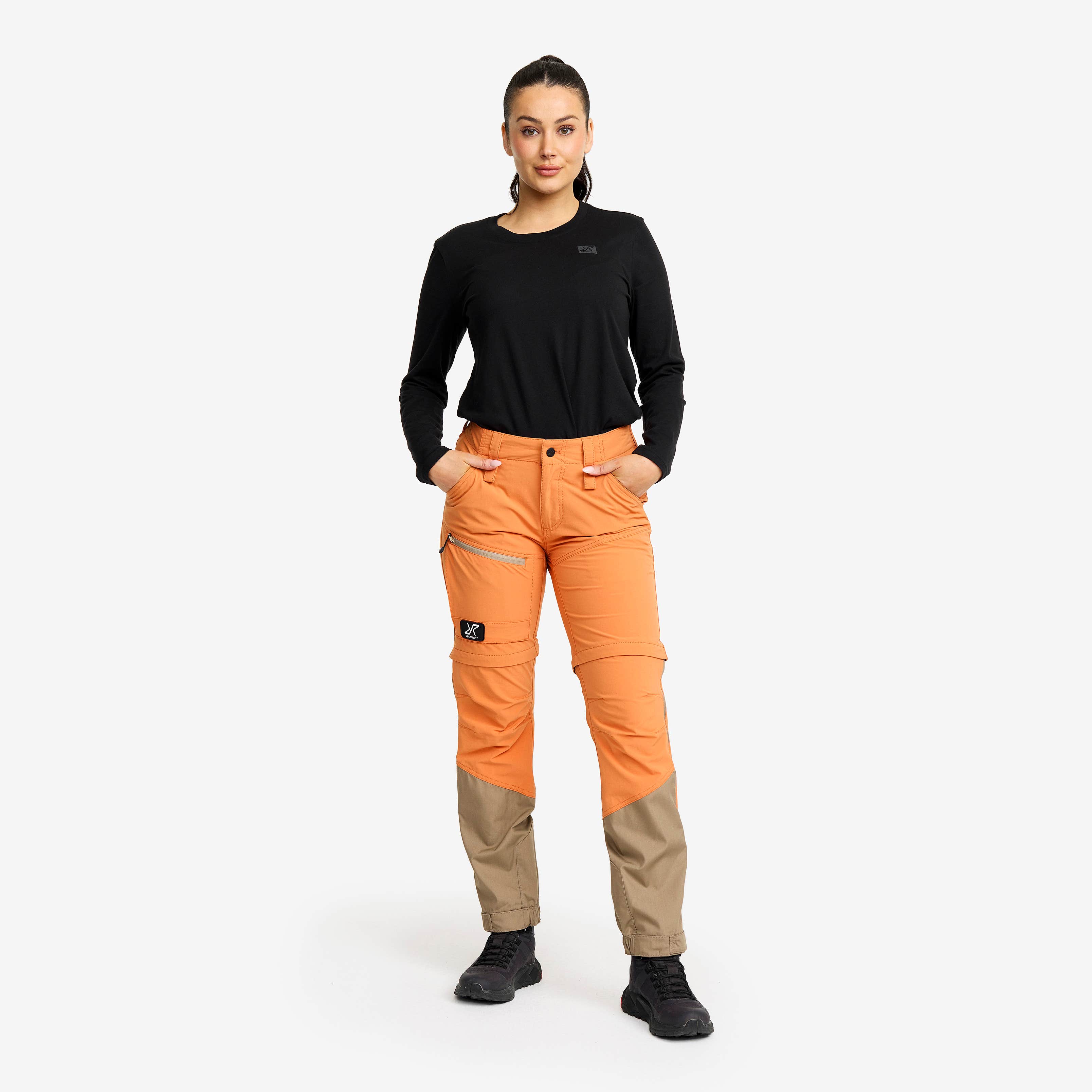 Range Pro Stretch Zip-off Pants Dame Caramel/Brindle