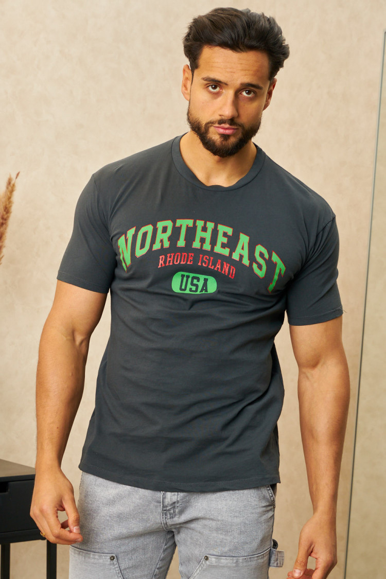 T-shirt gris foncé 