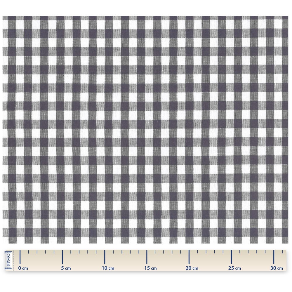 Tissu Coton Au Mètre Ex2236 Vichy Marine Large
