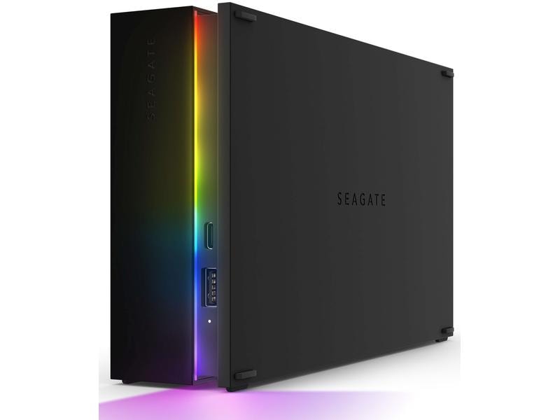 Seagate Externe Festplatte FireCuda Gaming Hub 8 TB Externe Speicherlösung mit RGB-LED-Beleuchtung