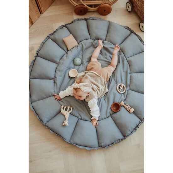 Tapis Bloom   Bleu Gris        de               Play & Go