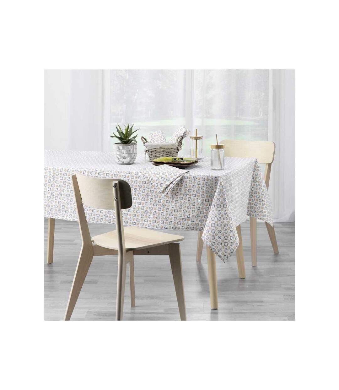 Lot de 3 Serviettes de Table Méridienne 40x40cm Gris