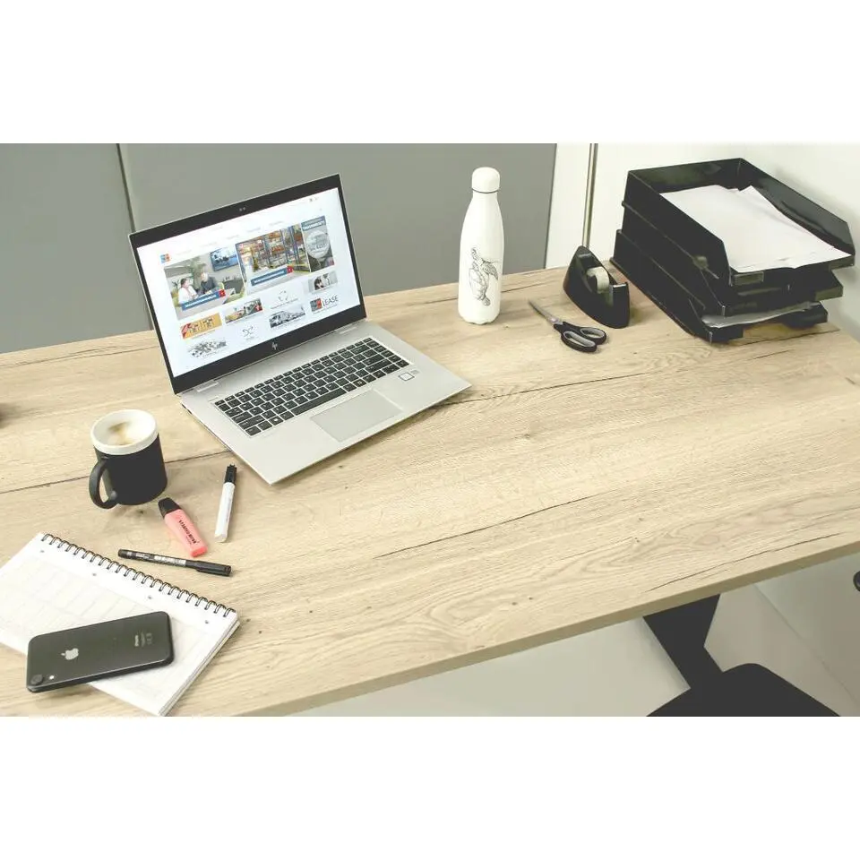 MRC EASY elektrisch ARBO zit-sta bureau - 160x80 cm - robuust eiken