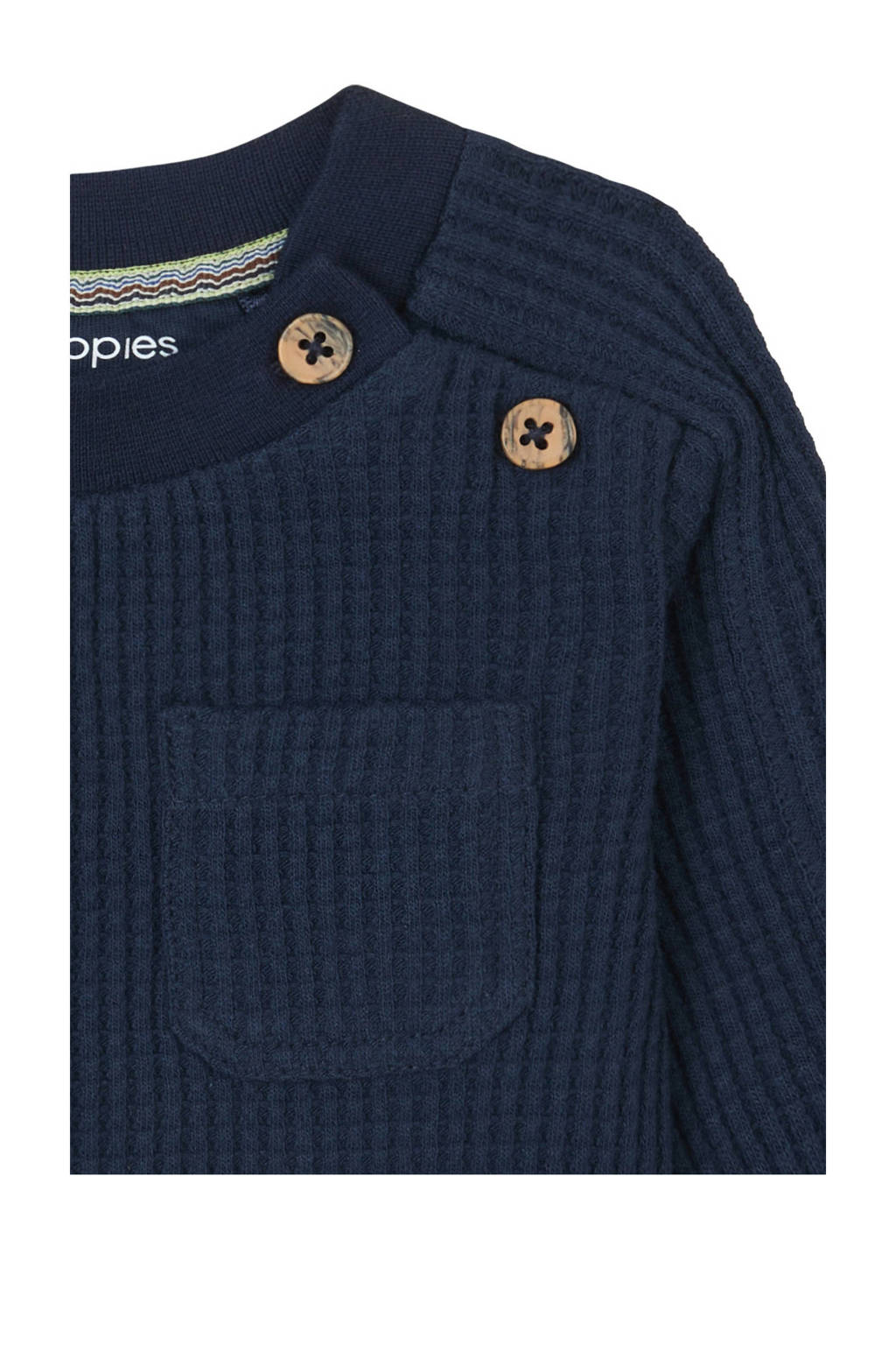 Noppies baby longsleeve Gy blauw