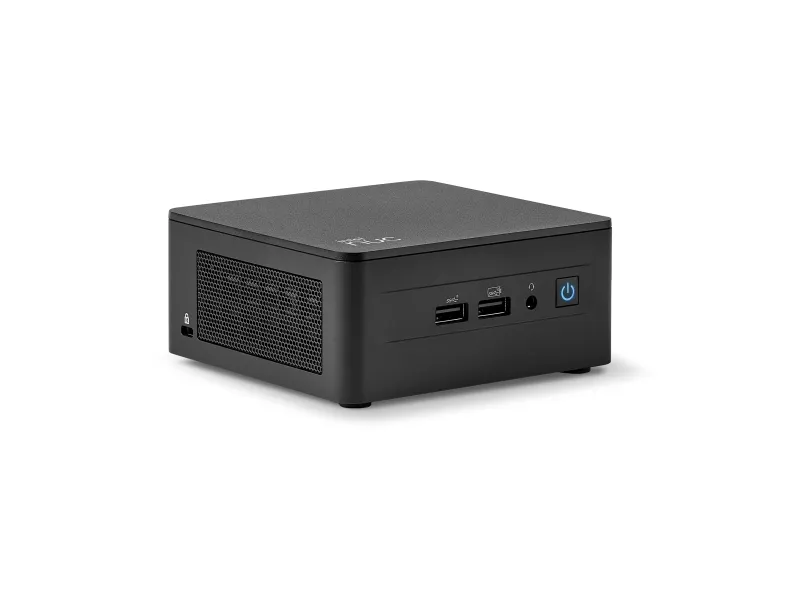 ASUS NUC 13 PRO RNUC13ANHI700002I - Barebone - mini PC 1 x Core i7 1360P / op til 5 GHz - RAM 0 GB - Intel Iris Xe Graphics - Bluetooth 5.2, IEEE 802.11ax (Wi-Fi 6E), Gigabit Ethernet, 2.5 Gigabit Ethernet - sort