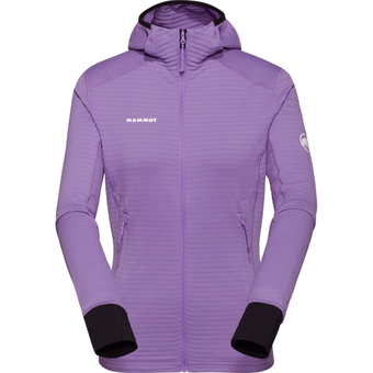 Mammut Taiss Light ML Hooded  Fleecejacke Lavandin / Black Damen