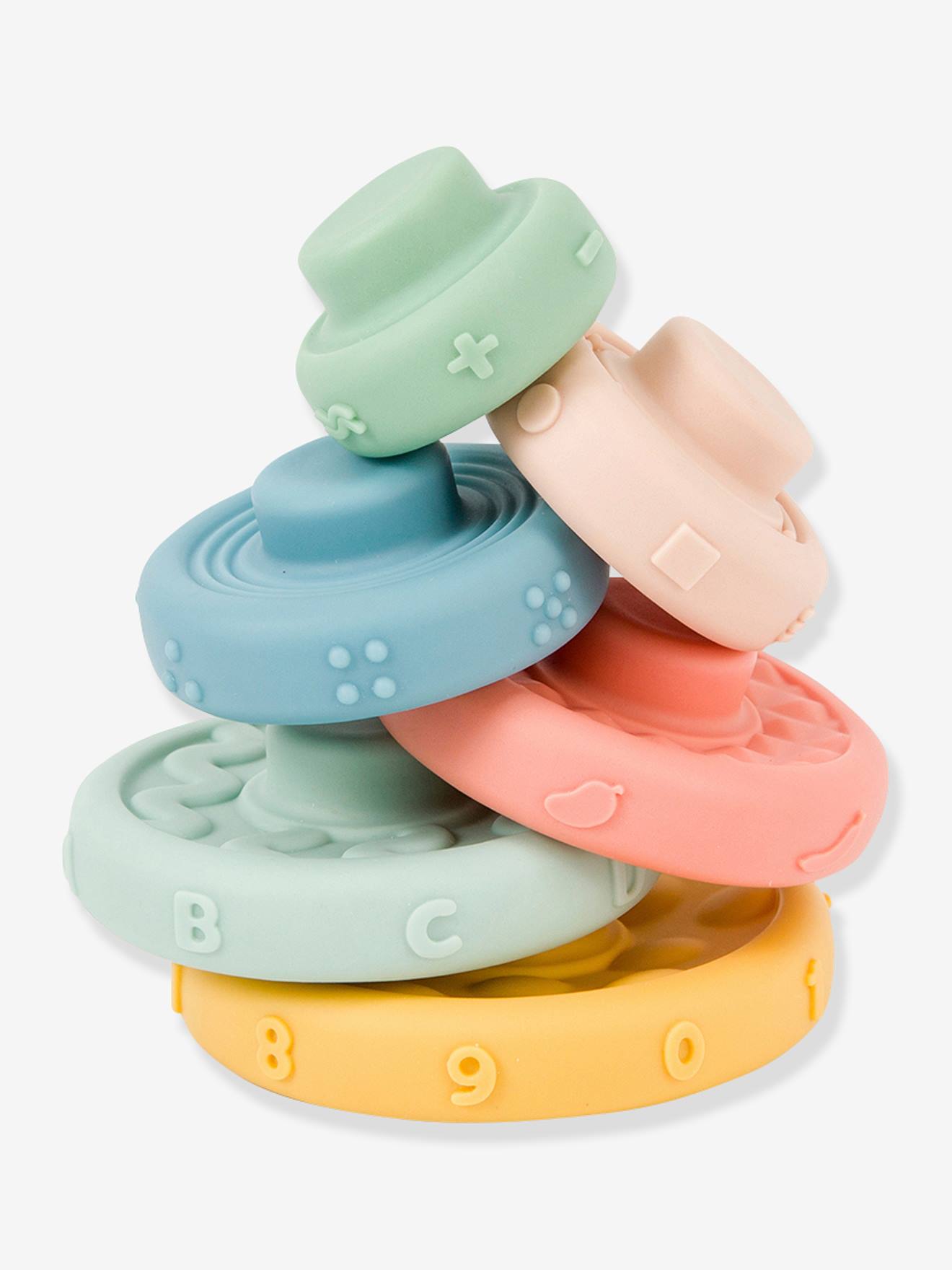 Anéis empilháveis Babytolove, multicoloridos