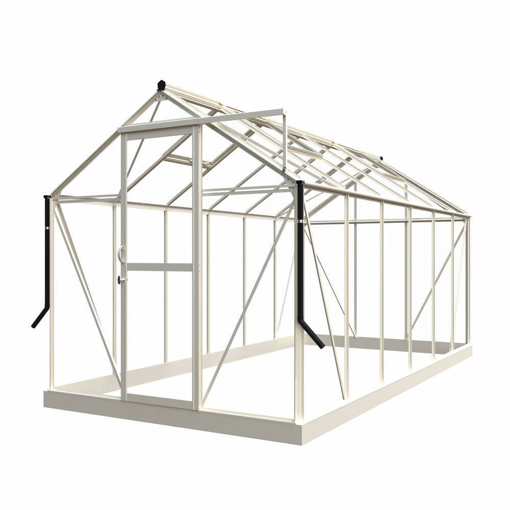 Royal Well Mary IV - Tuinkas - Wit - 241x212x425 cm - Veiligheidsglas