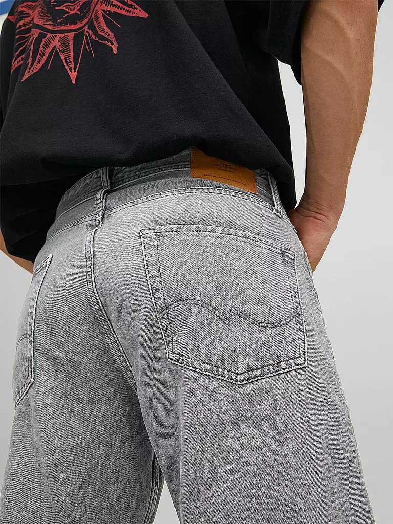 JACK & JONES Jeans Relaxed Fit JJICHRIS JJORIGINAL grau
