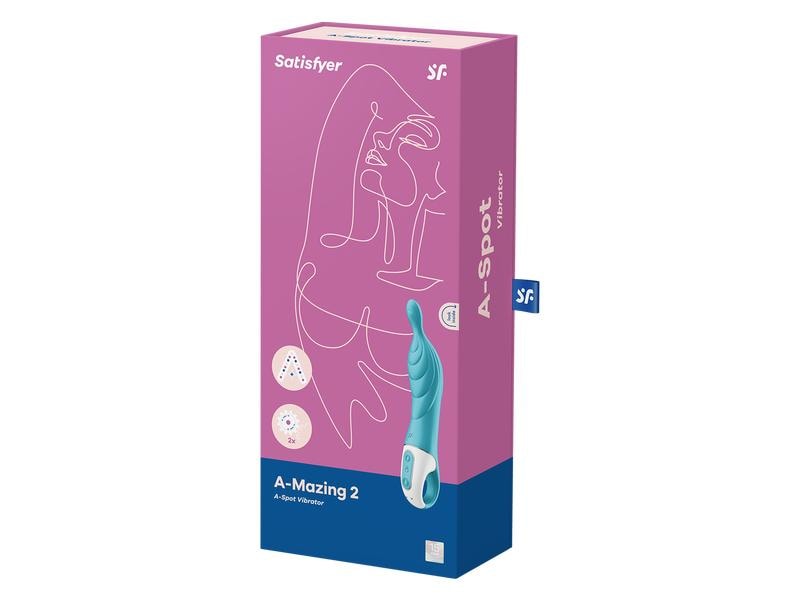 Satisfyer Vibrator A-Mazing 2 türkis Hochwertiges Sextoy aus geschmeidigem Silikon