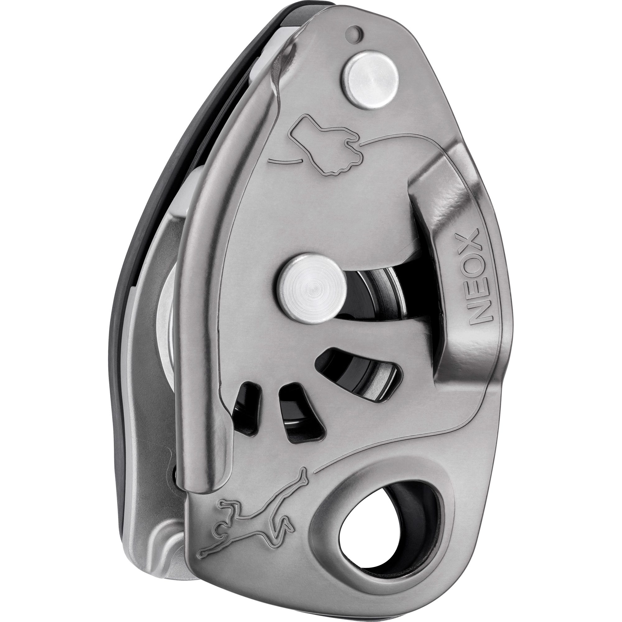 Petzl Neox Sicherungsgerät light grey