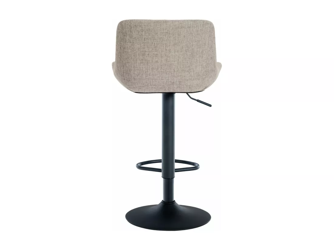 Lot de 2 Tabouret de bar - Tissu - Taupe - Tover