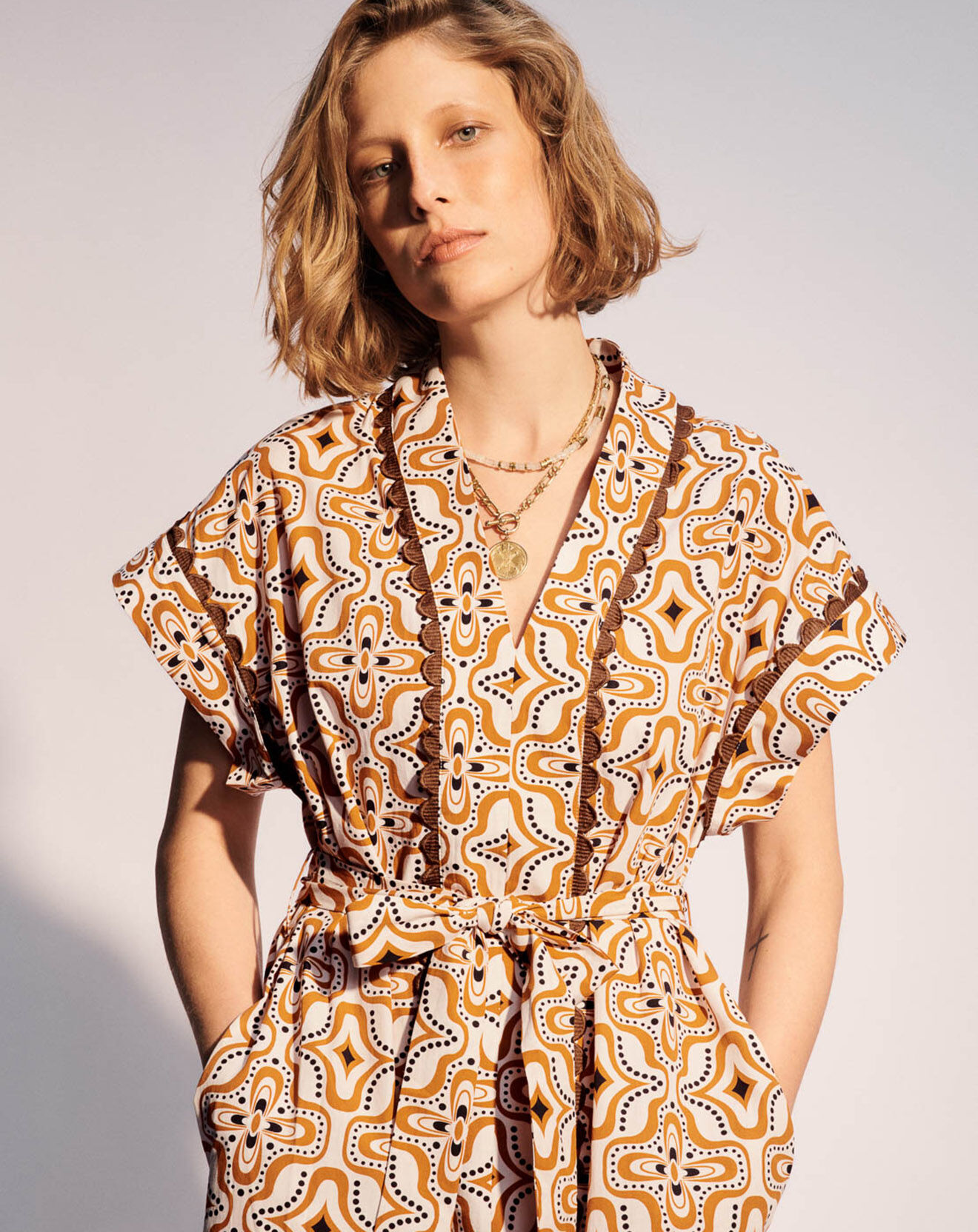 Stella Forest Robe droite Josephine orange