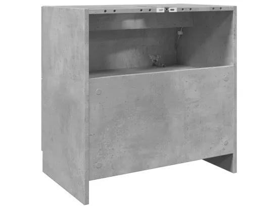 Armoire d'évier gris béton 59x37x59 cm Bois d'ingénierie