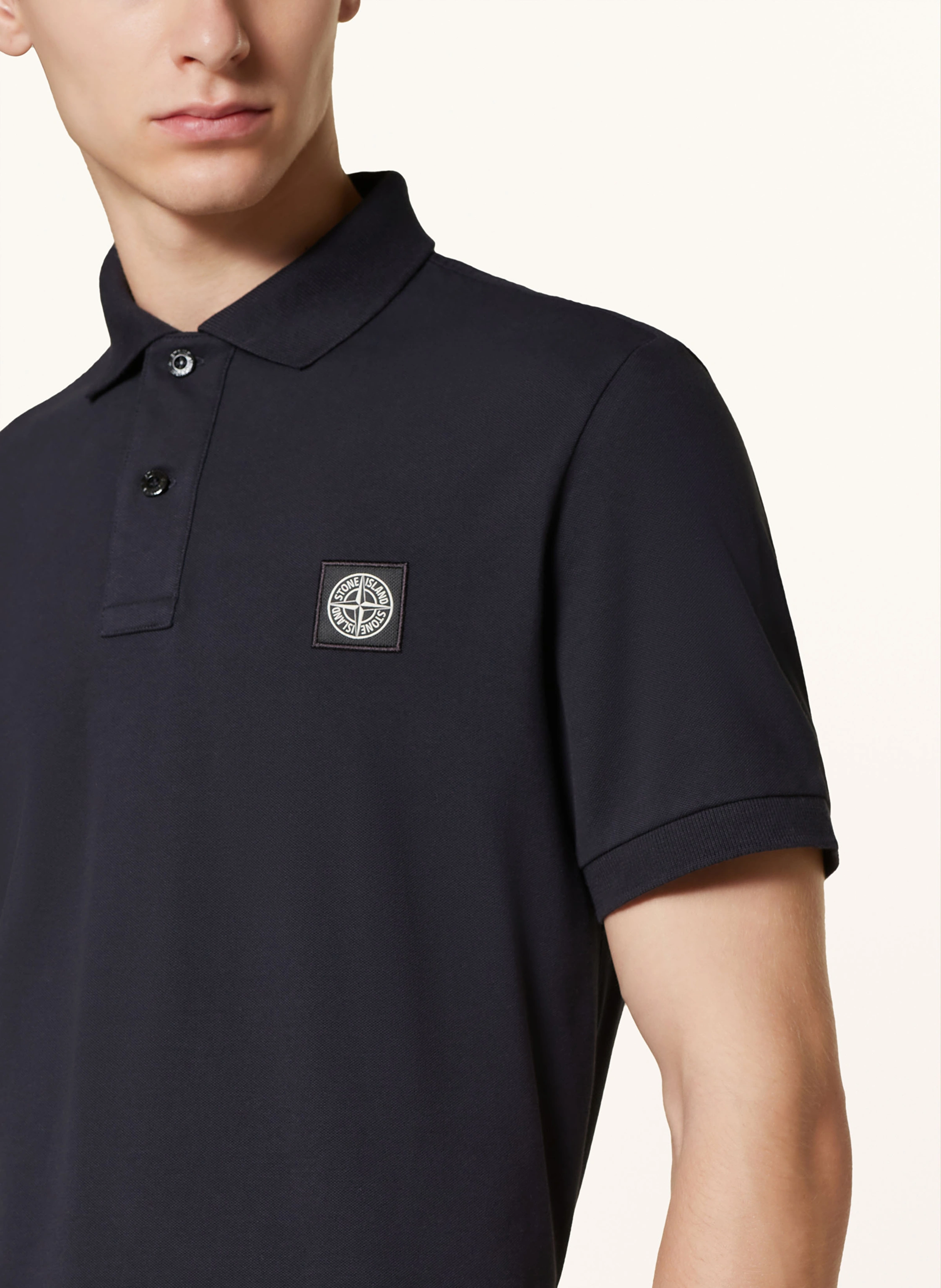 STONE ISLAND Piqué-Poloshirt Slim Fit