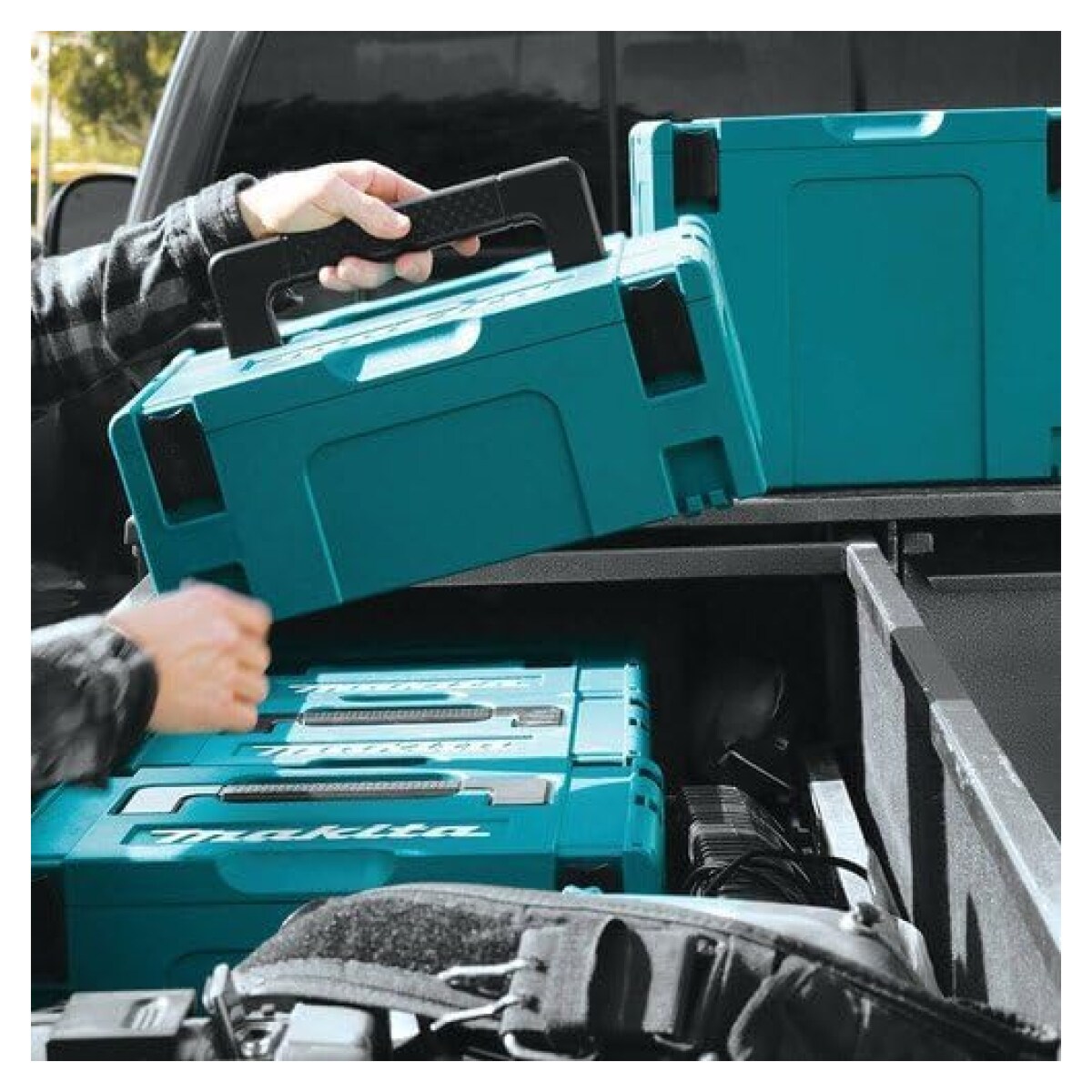 Makita MAKPAC Gr.2 grün Werkzeugkoffer 163x295x395mm