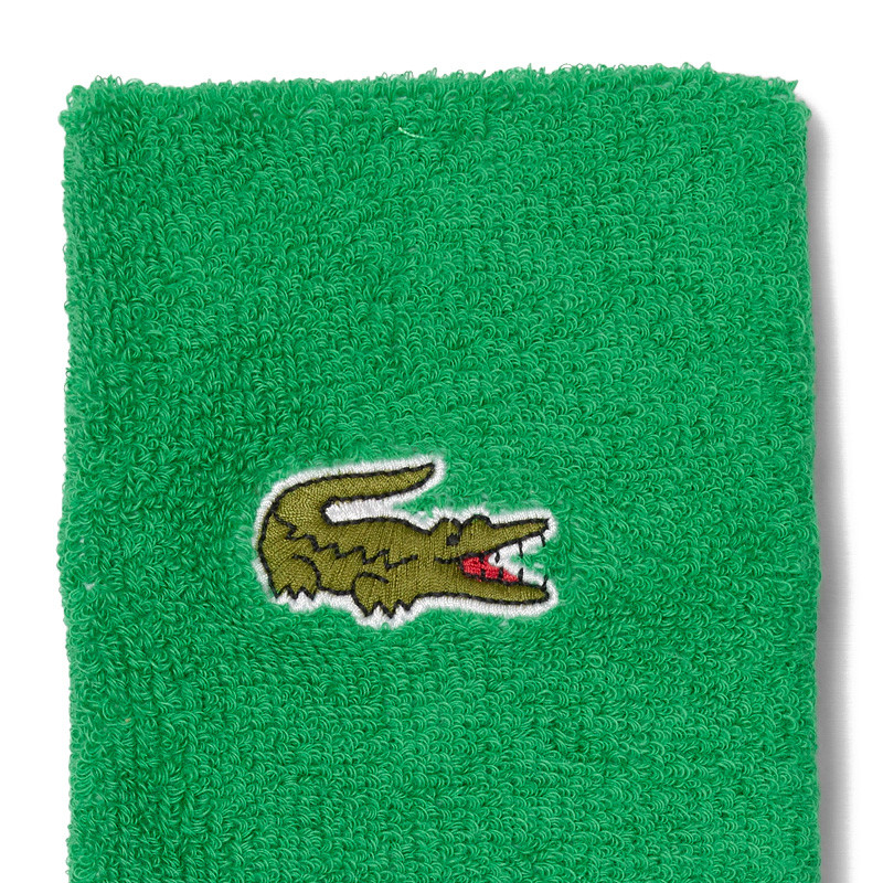 Poignets éponge Lacoste vert