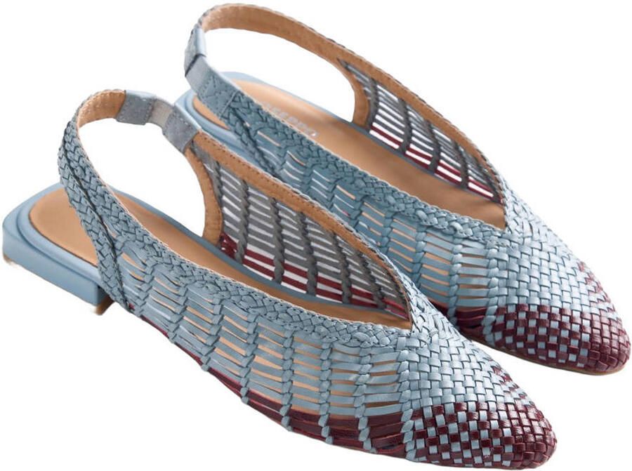 Gioseppo Magarini leren slingback loafers blauw