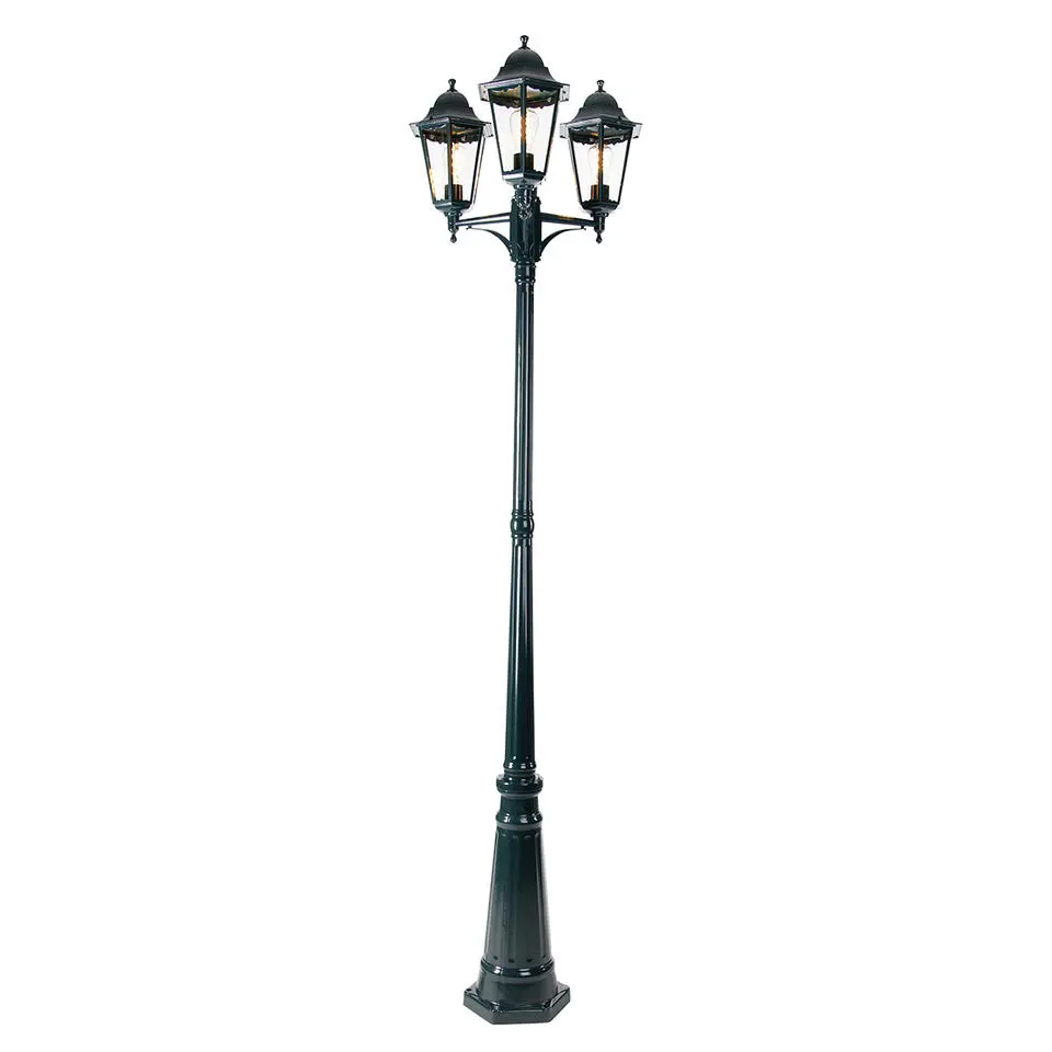 Qazqa staande buitenlampen new orleans groen e27
