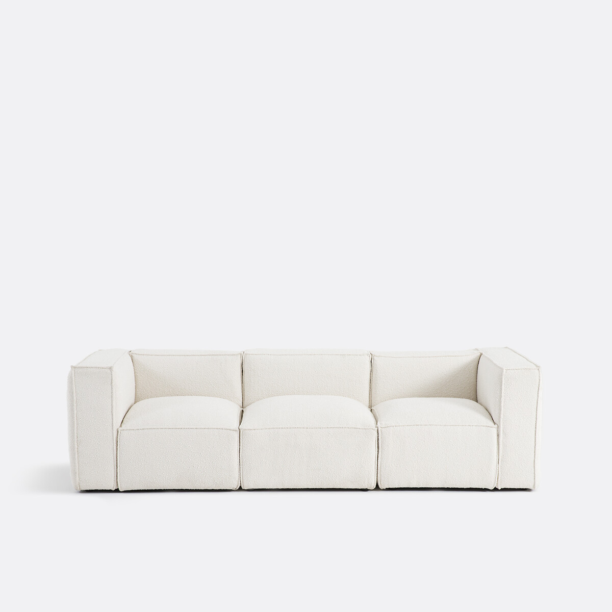 LA REDOUTE INTERIORS<br>Banco modular, 3-zit, boucle, Seven